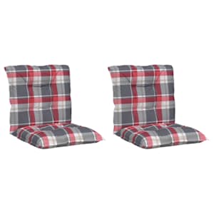 vidaXL Sodo kėdės pagalvėlės, 2vnt., 100x50x7cm, audinys, languotos