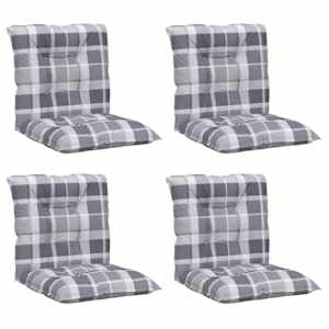 vidaXL Sodo kėdės pagalvėlės, 4vnt., 100x50x7cm, audinys, languotos