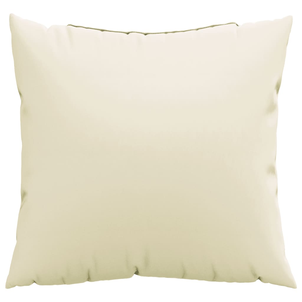 vidaXL Zierkissen 4 Stk. Creme 40x40 cm Stoff