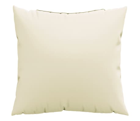 vidaXL Zierkissen 4 Stk. Creme 40x40 cm Stoff