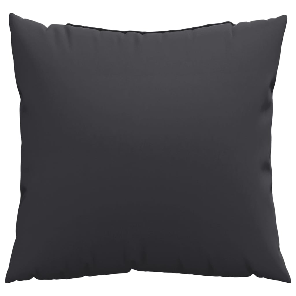 vidaXL Cojines decorativos 4 uds tela negro 40x40 cm