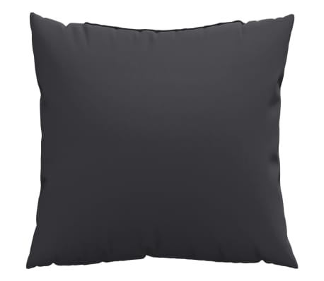 vidaXL Cojines decorativos 4 uds tela negro 40x40 cm