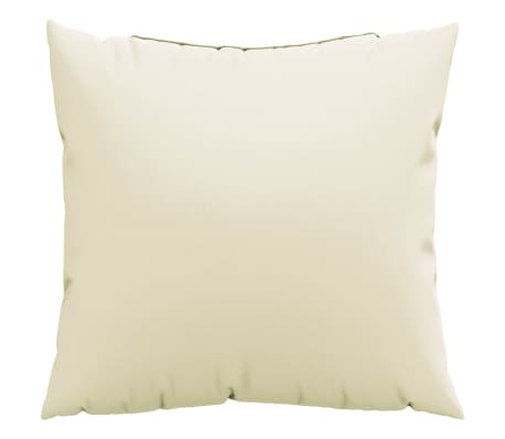 vidaXL Coussins d&eacute;coratifs lot de 4 cr&egrave;me 50x50 cm tissu