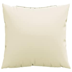 vidaXL Coussins d&eacute;coratifs lot de 4 cr&egrave;me 50x50 cm tissu