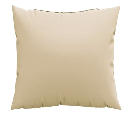 vidaXL Cojines decorativos 4 uds tela beige 50x50 cm