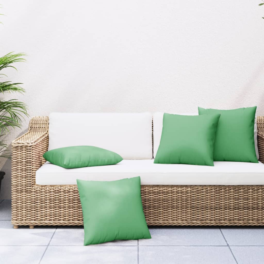 Ukrasni jastuci 4 kom zeleni 50 x 50 cm od tkanine Dekorativni jastuci Naručite namještaj na deko.hr