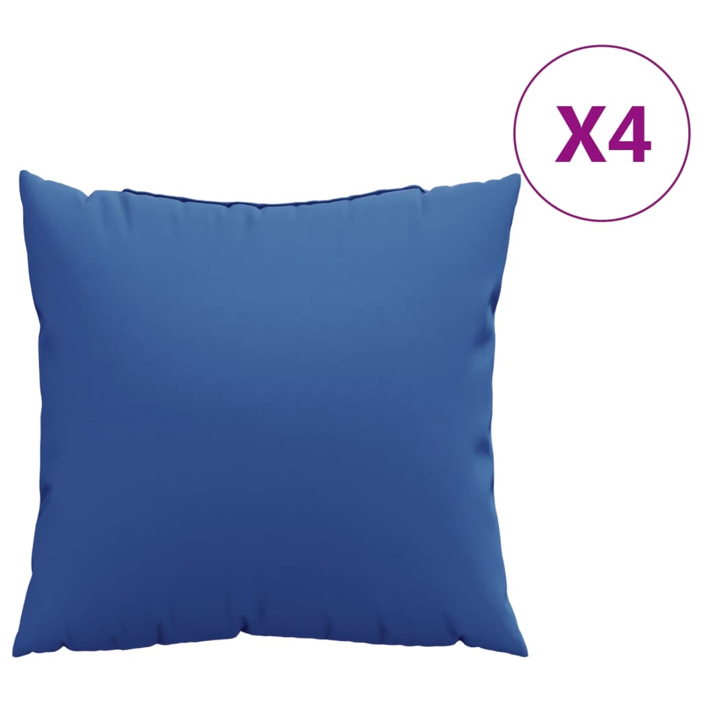  vidaXL Perne decorative, 4 buc., albastru, 50x50 cm, material textil