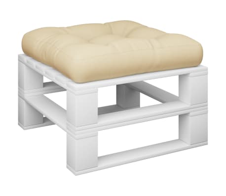 vidaXL Μαξιλάρι Παλέτας Μπεζ 50 x 50 x 12 εκ. Υφασμάτινο