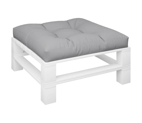 vidaXL Pallet Cushion Gray 27.6"x27.6"x4.7" Fabric