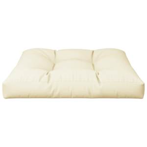 Poduška na palety krémová 70 x 70 x 12 cm textil - obrázek 4