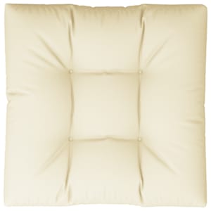 Poduška na palety krémová 70 x 70 x 12 cm textil - obrázek 6