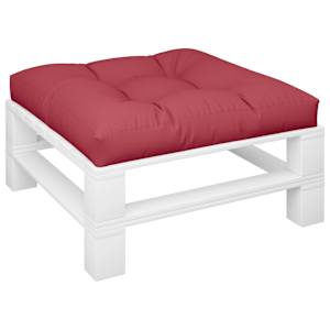 vidaXL Paletės pagalvėlė, raudonojo vyno spalvos, 70x70x12cm, audinys