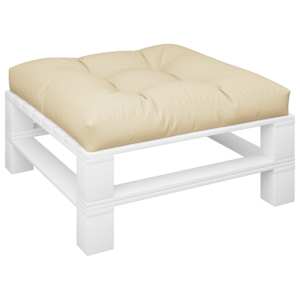 vidaXL Paletės pagalvėlė, smėlio spalvos, 80x80x12cm, audinys