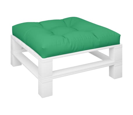 vidaXL Palettenkissen Gr&uuml;n 80x80x12 cm Stoff