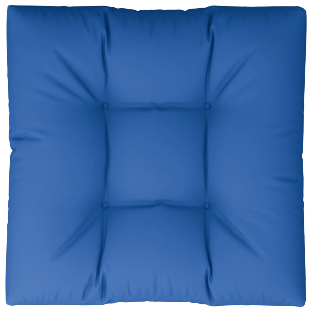 Poduška na pohovku z palet královsky modrá 80 x 80 x 10 cm