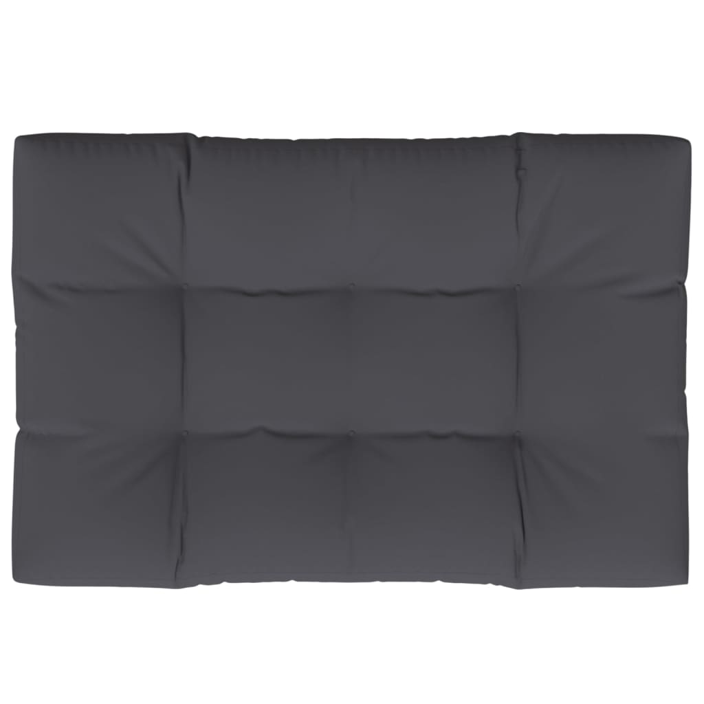 vidaXL Coussin de canapé palette Anthracite 120x80x10 cm