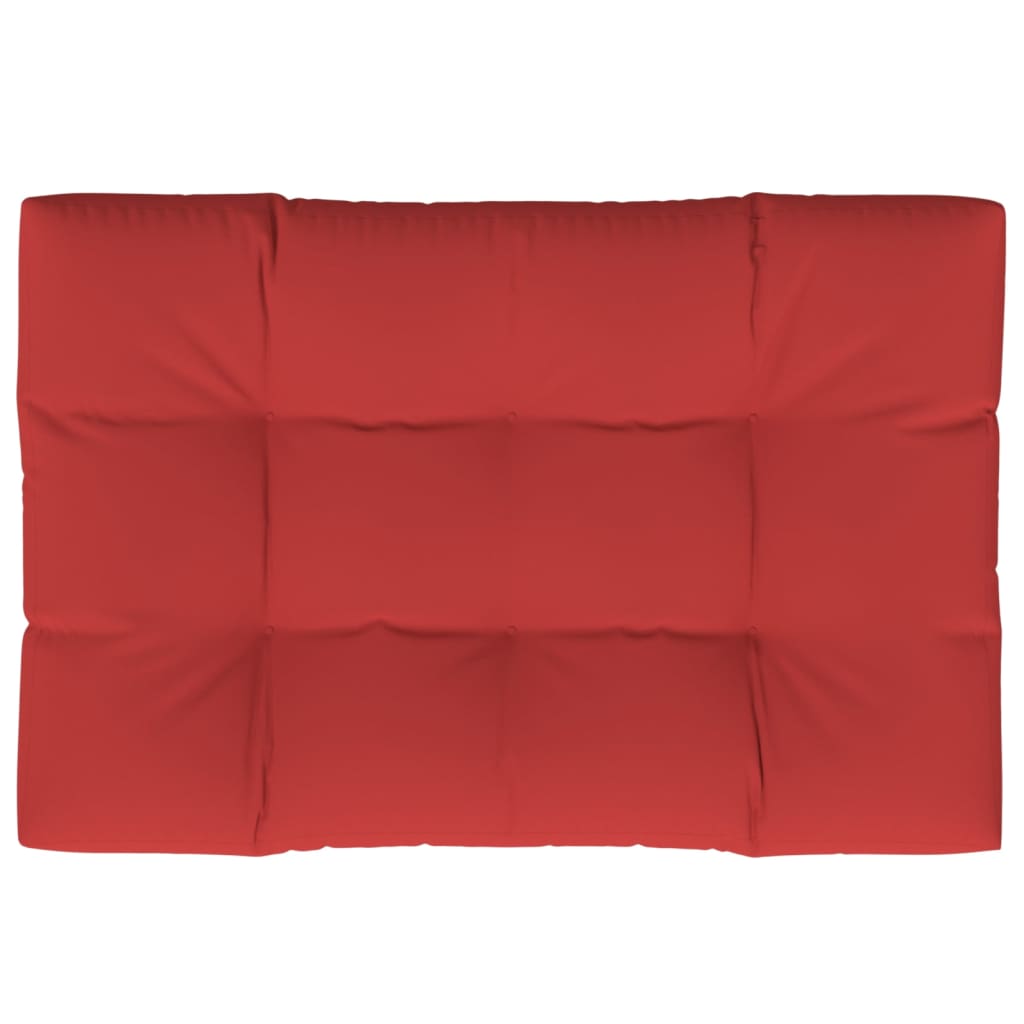vidaXL Pernă canapea din paleți, roșu, 120 x 80 x 12 cm, textil 