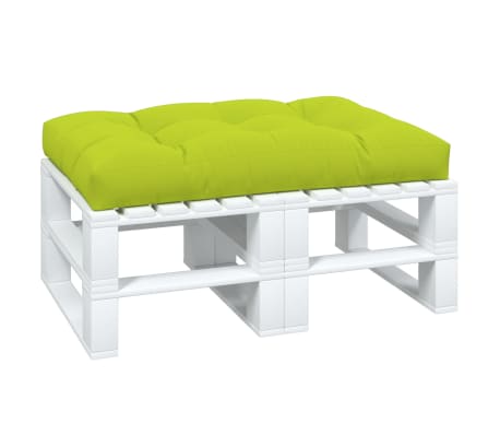 vidaXL Palletkussen 120x80x12 cm stof heldergroen