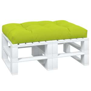vidaXL Palletkussen 120x80x12 cm stof heldergroen