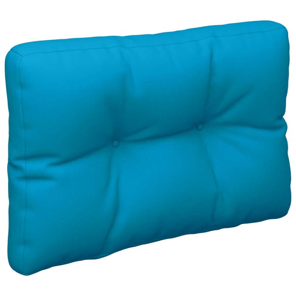 vidaXL Palletkussen 50x40x12 cm stof blauw