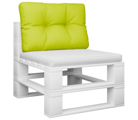 vidaXL Coussin de palette vert vif 60x40x12 cm tissu