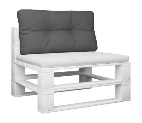vidaXL Palettenkissen Anthrazit 70x40x12 cm Stoff