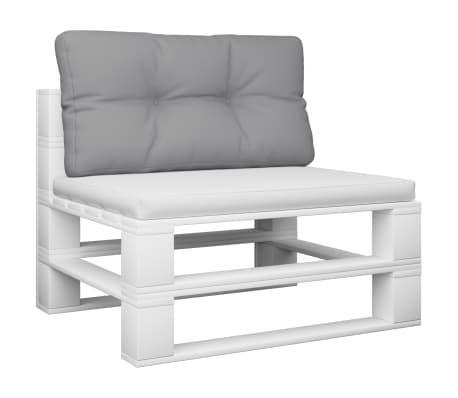 vidaXL Pallet Cushion Gray 31.5"x15.7"x4.7" Fabric