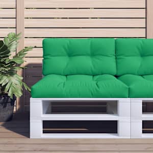 Poduška na palety zelená 80 x 40 x 12 cm textil - obrázek 1