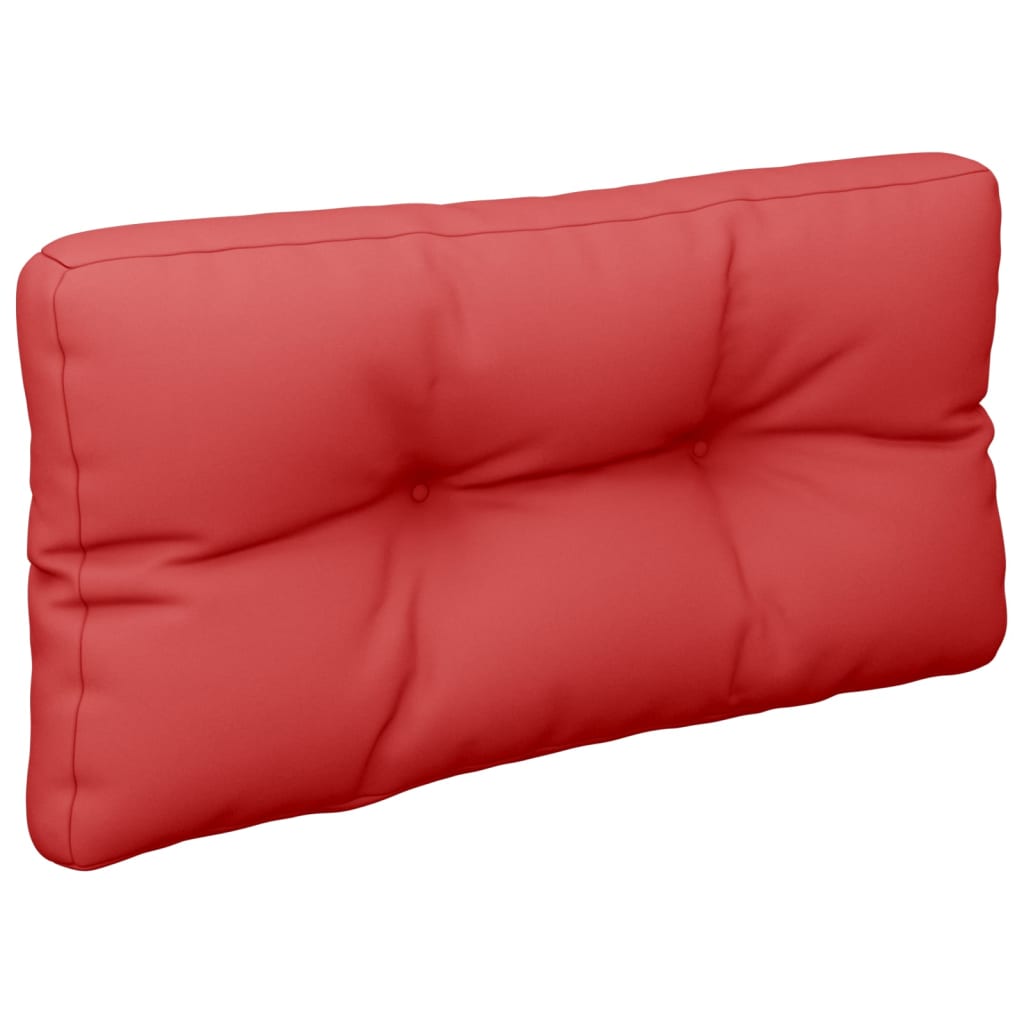 vidaXL Coussin de palette rouge 80x40x10 cm tissu