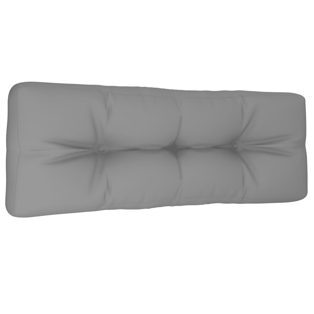 vidaXL Pernă canapea din paleți, gri, 120 x 40 x 12 cm