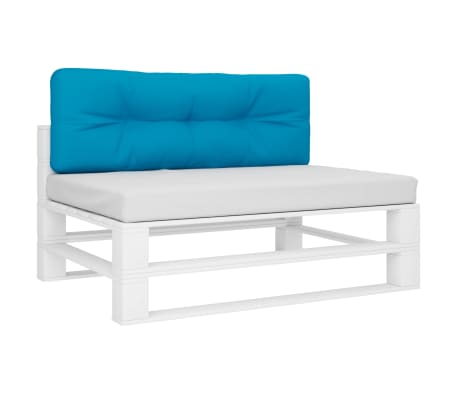vidaXL Μαξιλάρι Παλέτας Μπλε 120 x 40 x 12 εκ. Υφασμάτινο