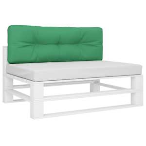 Poduška na palety zelená 120 x 40 x 12 cm textil - obrázek 3