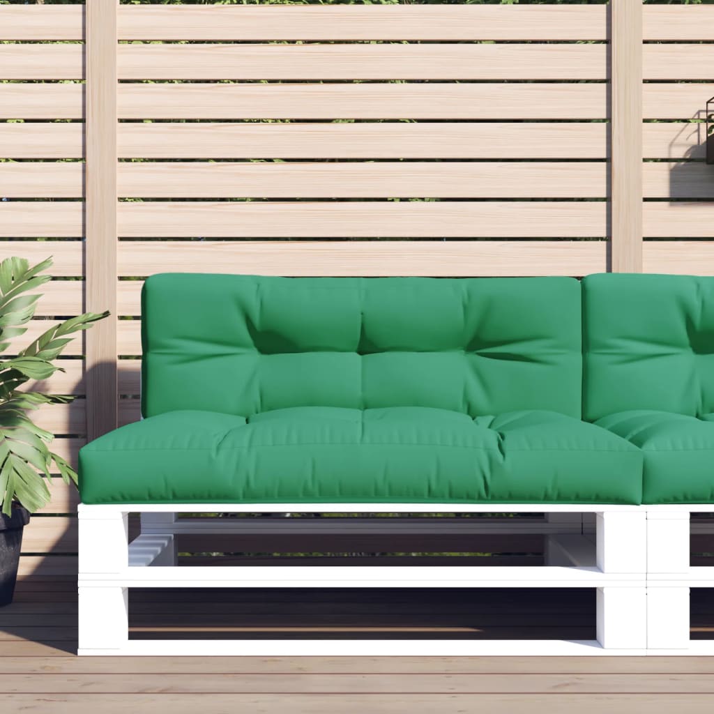 vidaXL Pernă de paleți, verde, 120x40x12 cm, material textil