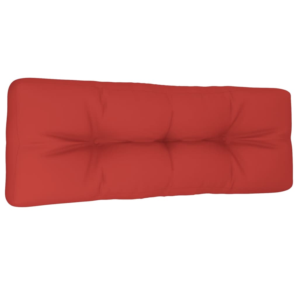vidaXL Pernă canapea din paleți, roșu, 120 x 40 x 10 cm