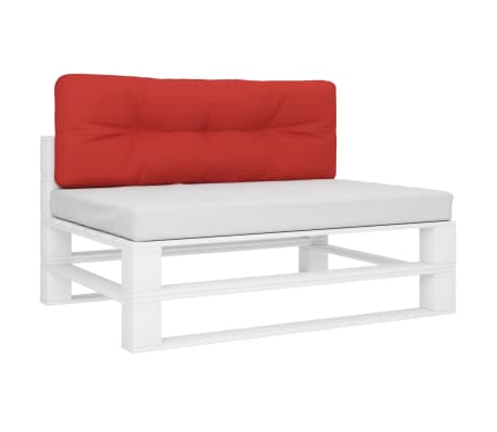vidaXL Μαξιλάρι Παλέτας Κόκκινο 120 x 40 x 12 εκ. Υφασμάτινο