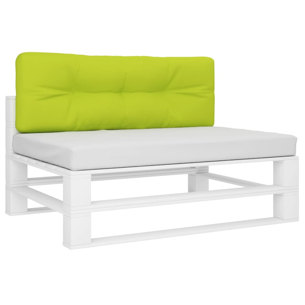 vidaXL Cuscino per Pallet Verde Brillante 120x40x12 cm in Tessuto