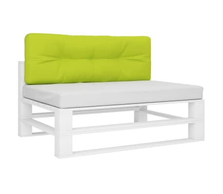 vidaXL Cuscino per Pallet Verde Brillante 120x40x12 cm in Tessuto