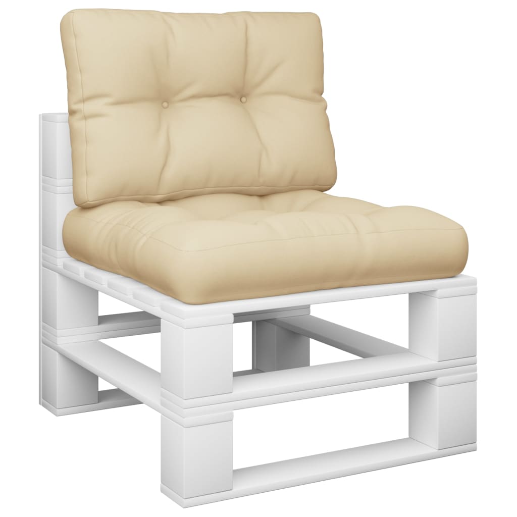 

vidaXL Bankkussens pallet 2 st beige