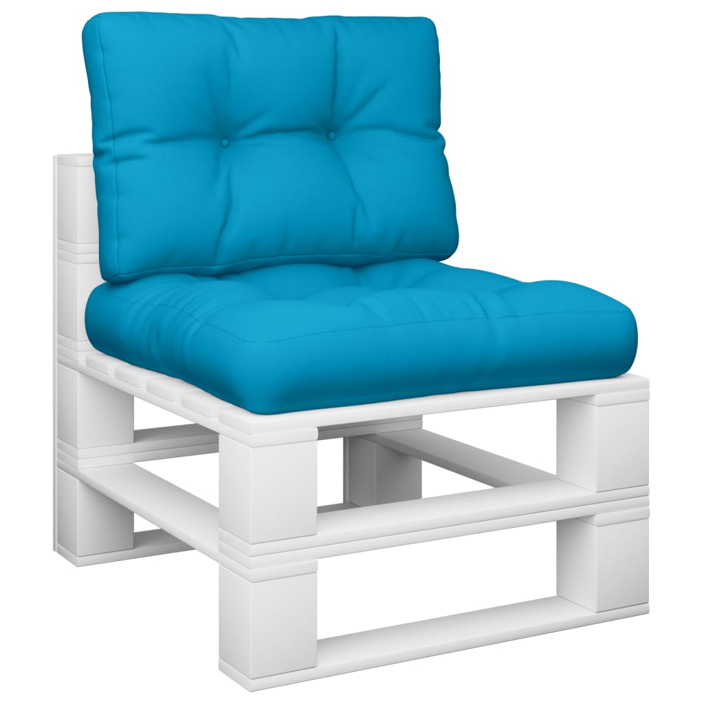 

vidaXL Bankkussens pallet 2 st blauw