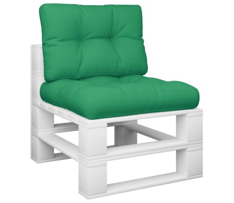 vidaXL 2 db zöld szövet raklappárna