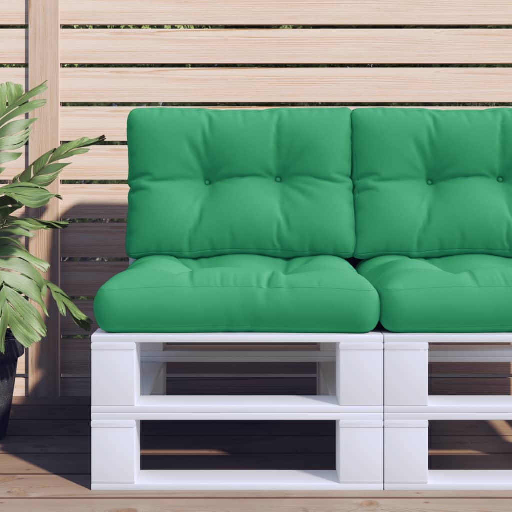 vidaXL hynder til pallesofa 2 stk. grøn