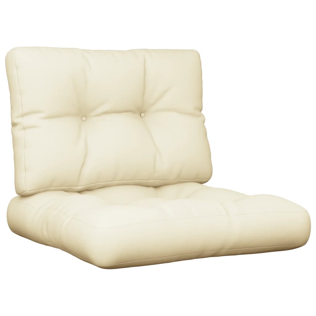 

vidaXL Pallet Sofa Cushions 2 pcs Cream