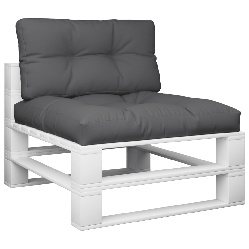 

vidaXL Bankkussens pallet 2 st antracietkleurig