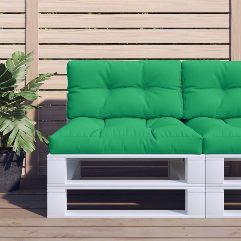 vidaXL Perne pentru canapea din paleți, 2 buc., verde