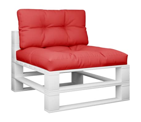 vidaXL Palečių pagalvėlės, 2vnt., raudonos spalvos, audinys