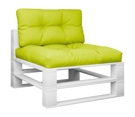 vidaXL Palečių pagalvėlės, 2vnt., ry&scaron;kiai žalios spalvos, audinys