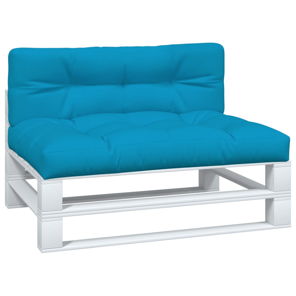 

vidaXL Bankkussens pallet 2 st blauw