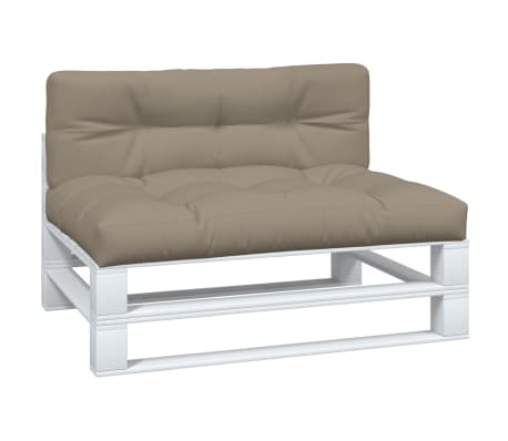 vidaXL Palečių pagalvėlės, 2vnt., taupe spalvos, audinys