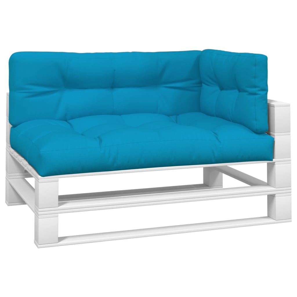 

vidaXL Bankkussens pallet 3 st blauw