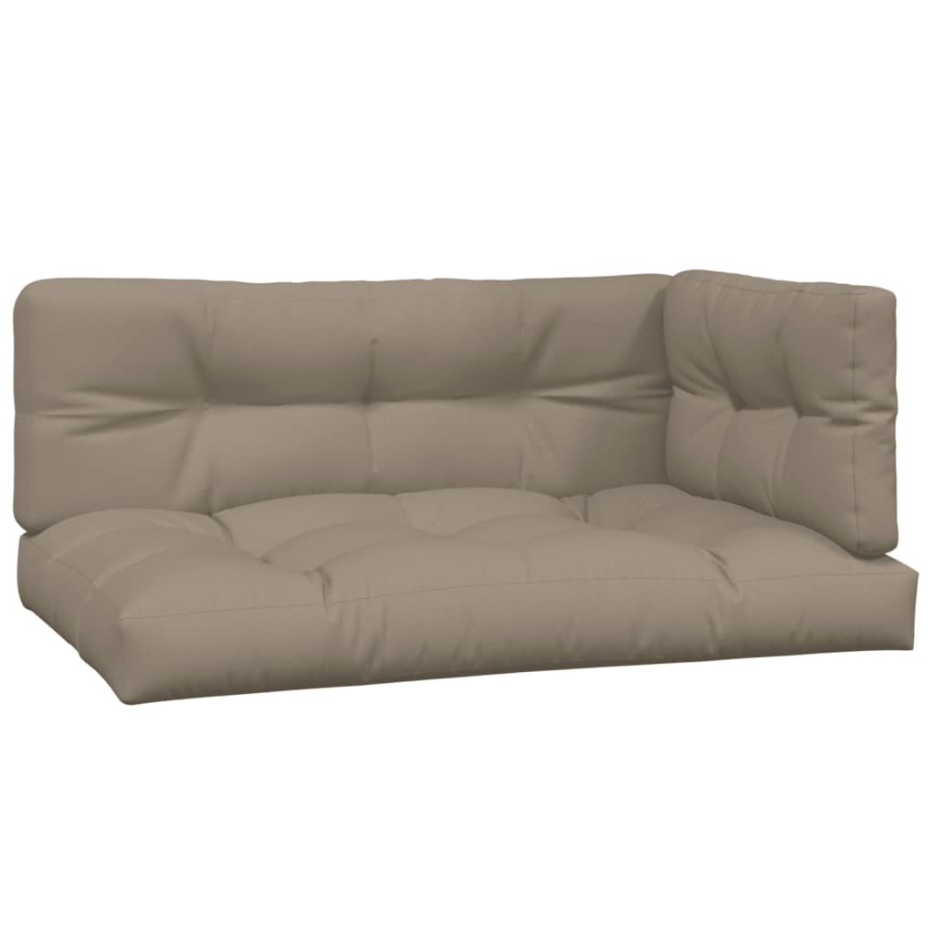 

vidaXL Pallet Sofa Cushions 3 pcs Taupe